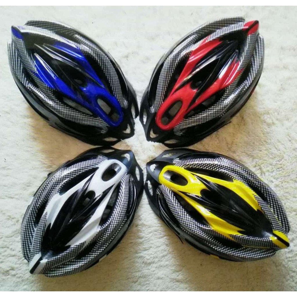 Helm Sepeda Bahan Karbon Dengan Visor 19 Lubang Helm Sepeda Avand Bicycle Helmet