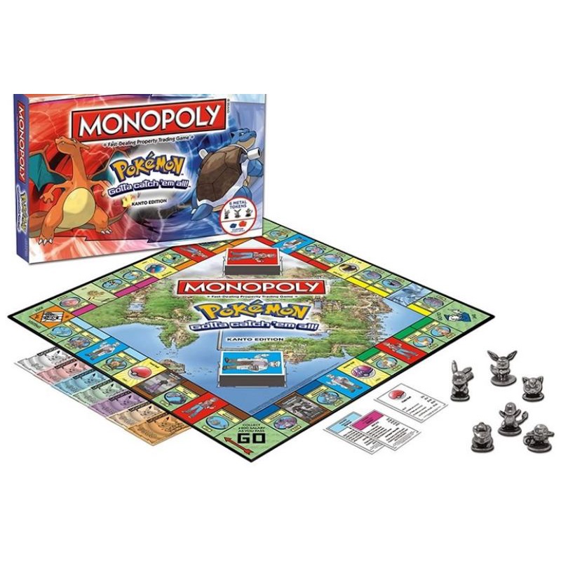 MONOPOLY POKEMON KANTO EDITION board game