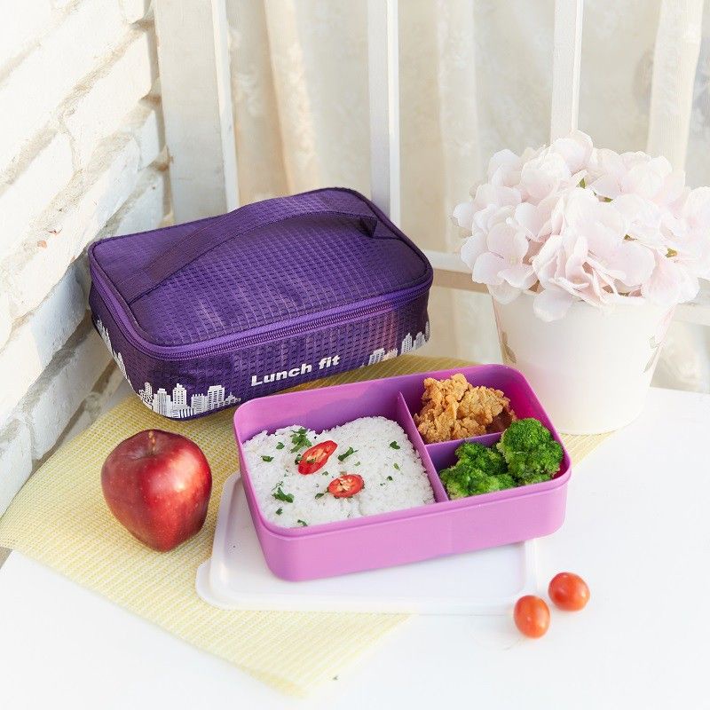 Stok Baru Tas Bekal Makan Kotak Lunch Fit Plastik PP5