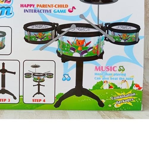 Mainan Drum Set Anak Kado Hadiah Ulang Tahun Baby Bayi Musik Motorik Laki Laki Perempuan Cowok Cewek