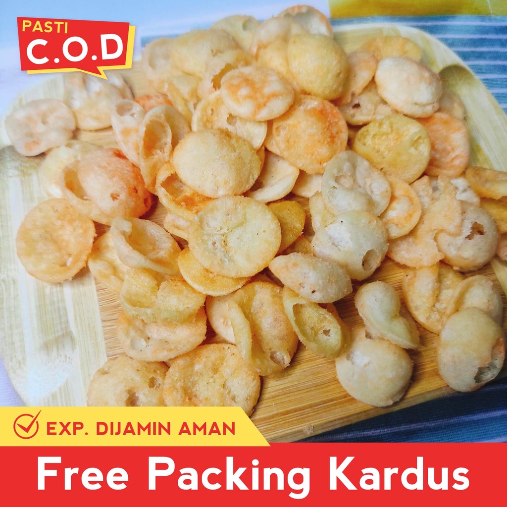 

TERLARIS snack kiloan cimol kering BBQ PEDAS 250 gram makanan ringan cemilan camilan jajanan jadul