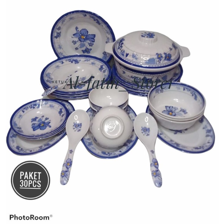 PERALATAN MAKAN SET LENGKAP MELAMIN ORIGINAL GRADE A