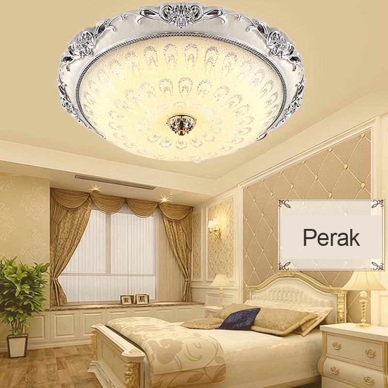 Golden LED Lampu Plafon 3Warna LED Ceiling Light Lampu Hias LED Modern Bentuk Bulat Untuk Lorong Kamar Tidur