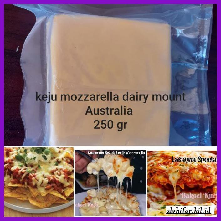 

Ujekujek- Keju Mozzarella 250 Gram. Chesse Mozzarella Australia -Original.