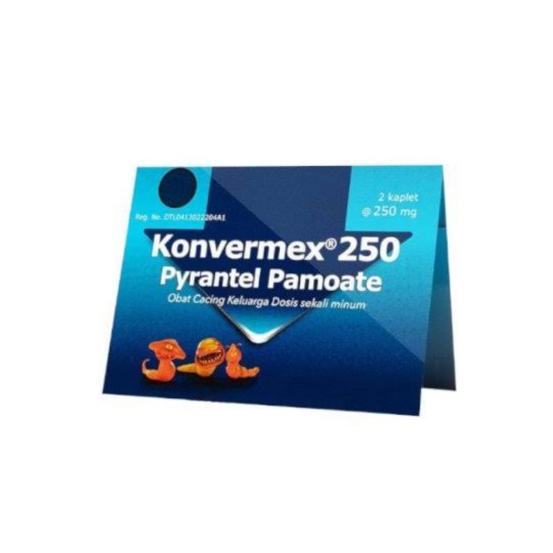 Konvermex 250 Pyrantel Pamoate Kaplet