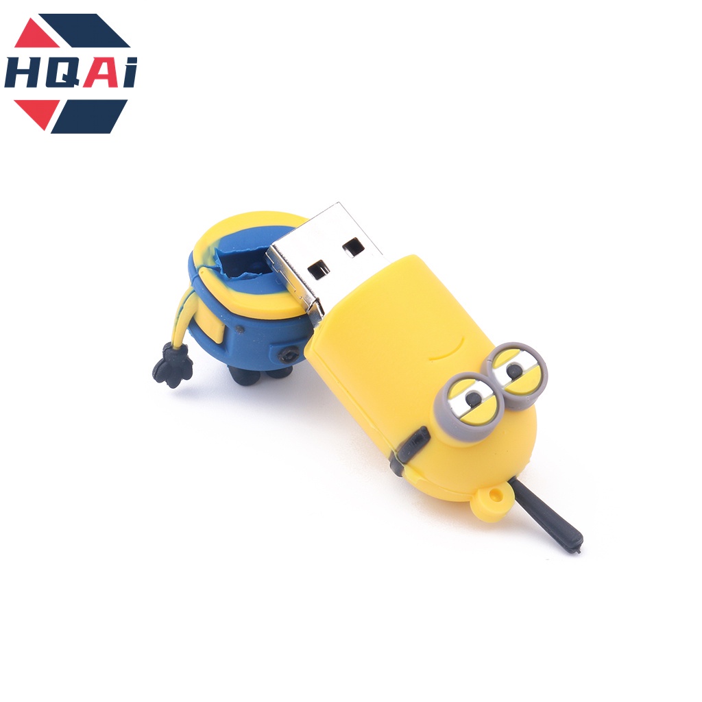 Usb Flash Drive Portable High Speed Desain Kartun Minions Kapasitas 8GB / 16GB / 32GB / 64GB / 128GB