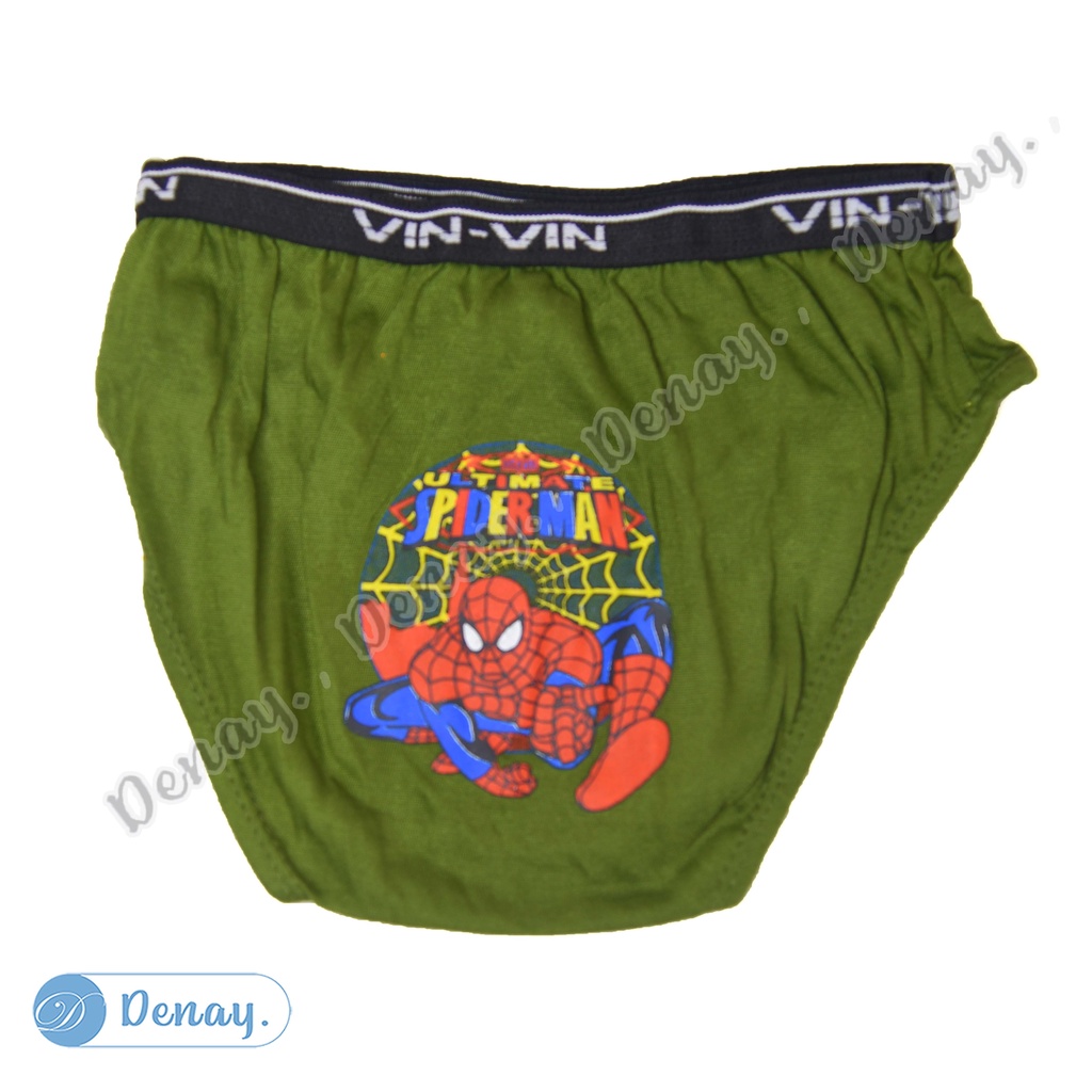 Tokodenay - Celana Dalam Anak Laki Laki - Motif Kartun - CD Vin Vin Karet Boxer Cotton Premium Quality