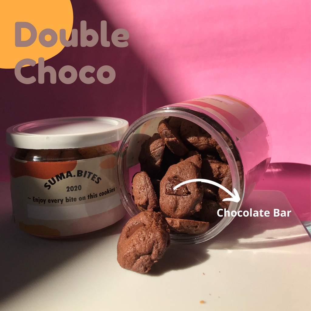 

Double chocolate cookies - Red velvet cookies Kue kering Red velvet Kue kering Coklat snack makanan