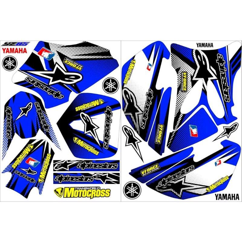 Decal yamaha Yz 85 motocross striping stiker yz 85 old