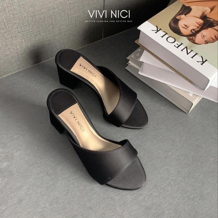 Heels Vivi Nici Sepatu Hak Peep Toes Wanita Keisha
