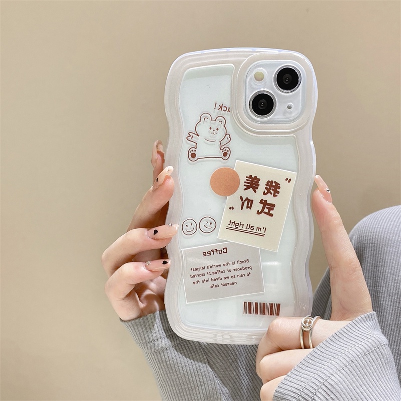 Soft Case Silikon TPU Motif Kelinci Untuk iPhone 13 12 11 Pro Max X Xr Xs Max SE 8 7 6 6s Plus