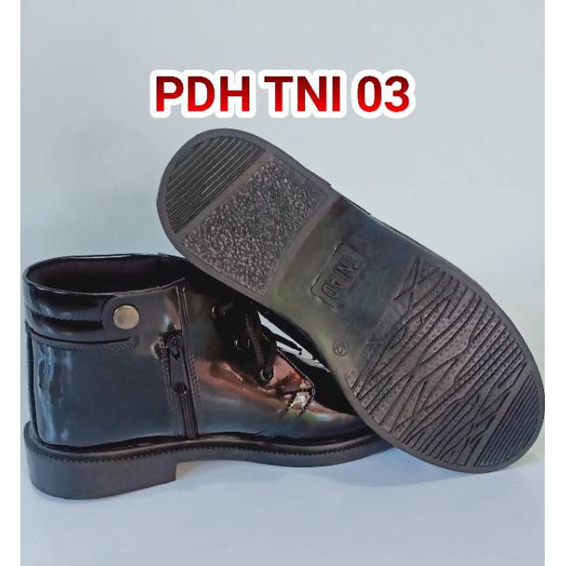 TSK Sepatu PDH TNI 03 KILAP TALI HIDUP (Anti Semir)