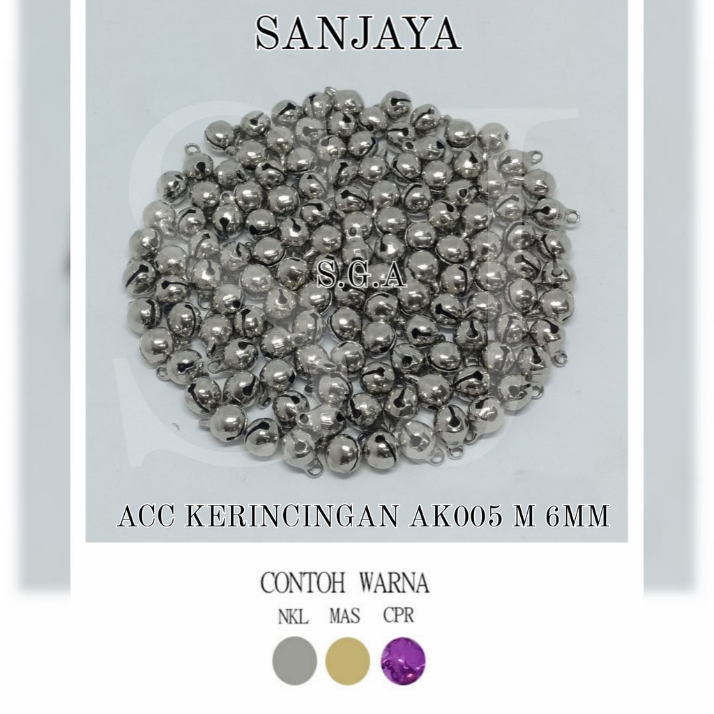 KERINCINGAN / KLINTINGAN / KRINCINGAN / BEL LONCENG / KRINCING / ACC KERINCINGAN AK005 M 6MM