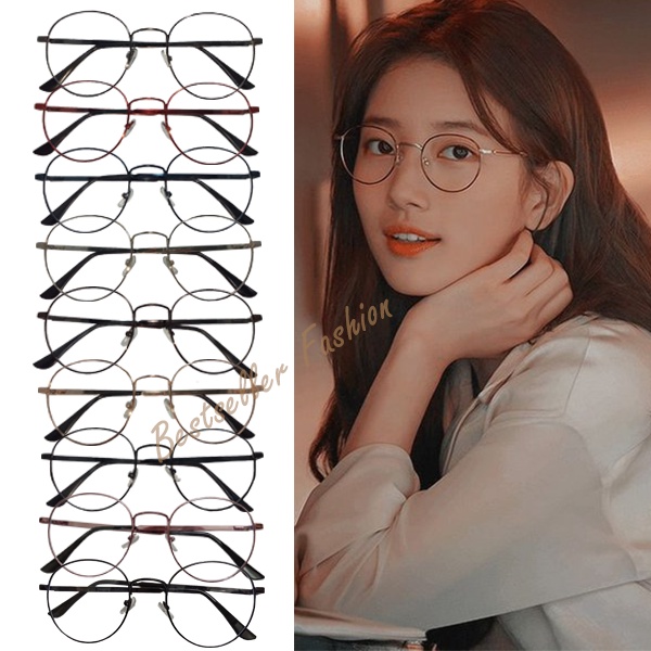 Kacamata Anti Radiasi Lensa Transparan Retro Vintage Frame Eye-glasses Kaca mata Fashion Lensa Blueray Pria dan Wanita