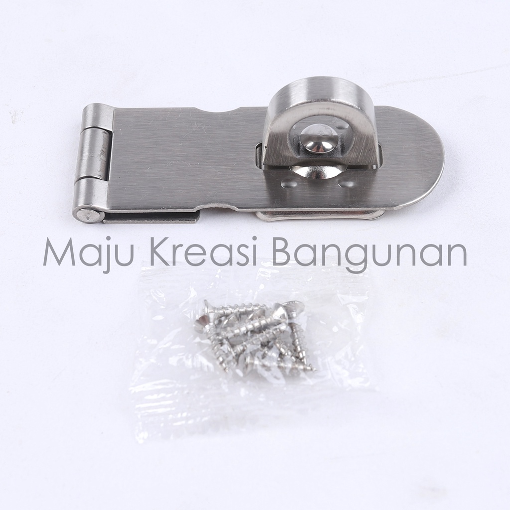 Overpal Gembok SOLIGEN Large Stainless Steel Grendel Kunci Pintu Over Pal Hasp Lock L