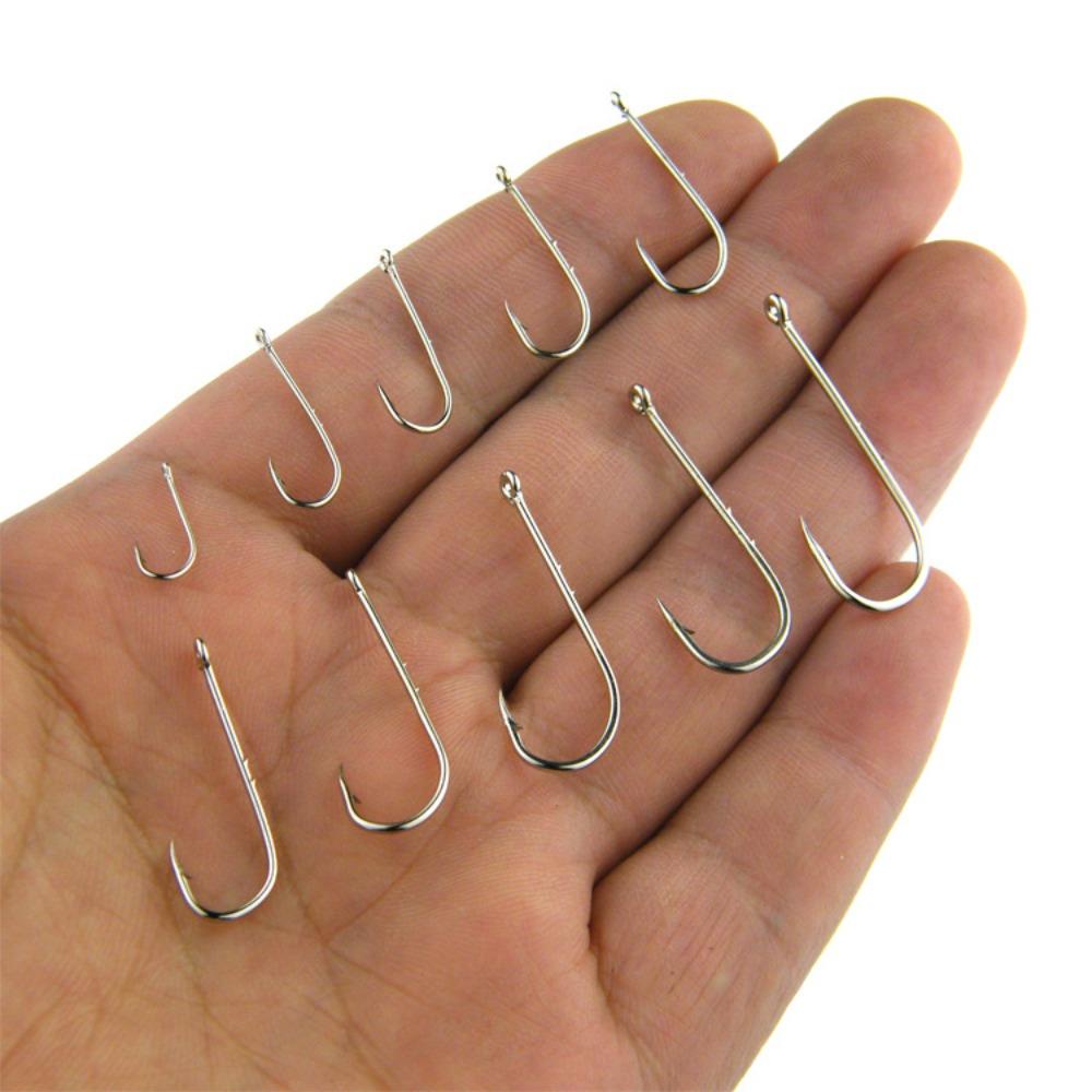 Nanas 100pcs Fishhook Kotak 10sekat Sendok Pengait Tempat Obat Mingguan DIY
