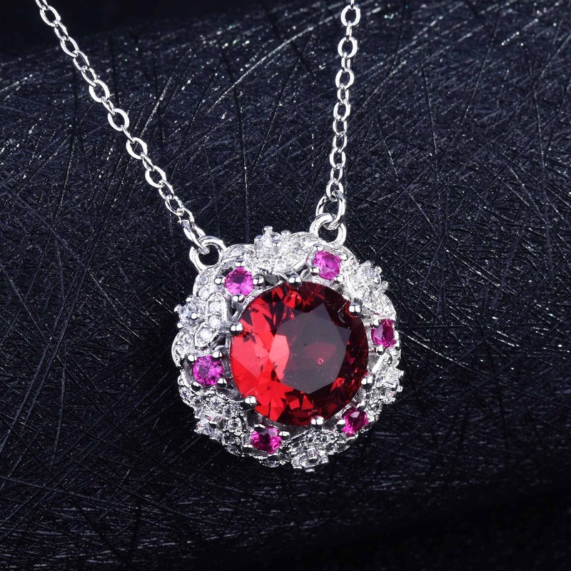 Luxury Fashion Ruby Simple All-Match Necklace