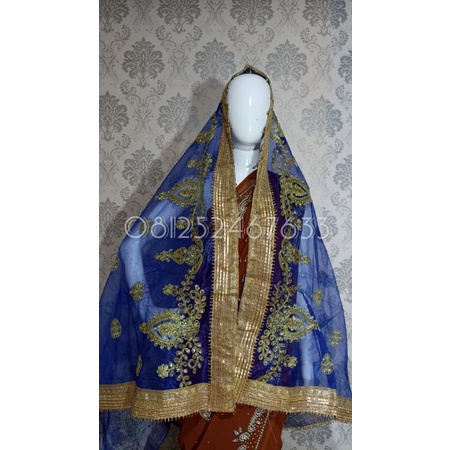 Selendang india ori / dupatta india / selendang pengantin indial-4