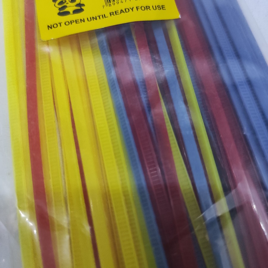 Kabel Tali Cable tis Tie Ties nylon nilon 3 Warna warni 250mm 25cm 25