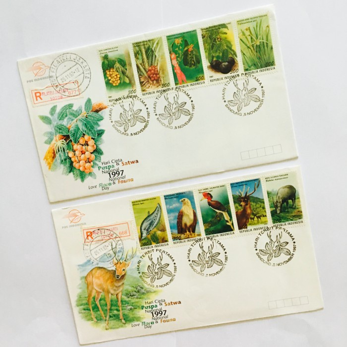 

Update Sampul Hari Pertama Prangko Shp 484A-B 'Cinta Puspa & Satwa Seri 5' 97 Terbatas