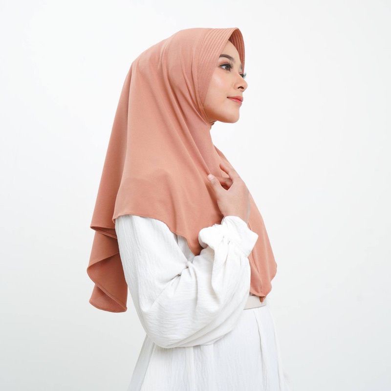 Jilbab Bergo Hamidah Jersy Premium Higt Quality // Hijab Sport // Jilbab Sport M