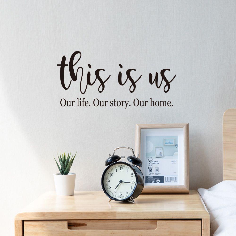 Nanas This Is Us Art Vinyl Hiasan Kamar Tidur Hidup Kita Cerita Kita Rumah Kita