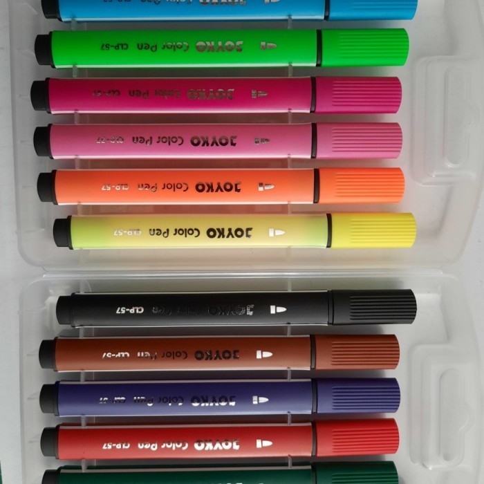 

Aman Spidol Joyko Washable Color Pen Marker Clp-57-12 Trendi