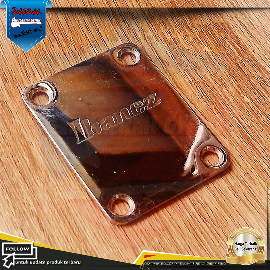 Neck Plate Ibanez untuk Gitar, Bass
