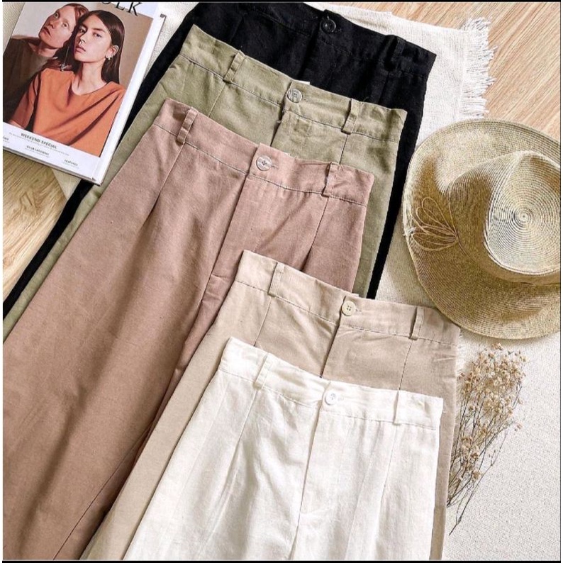 WIDI PANTS KULOT/KULOT LINEN MURAH/KULOT BAHAN LINEN