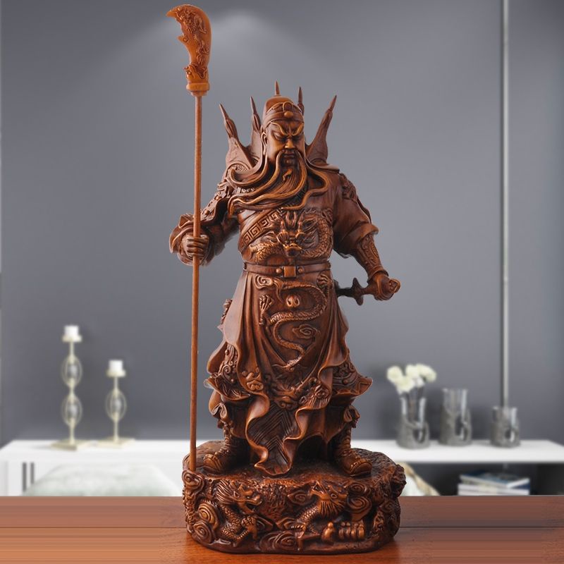 Patung Dewa Jendral Kwankong W Kayu