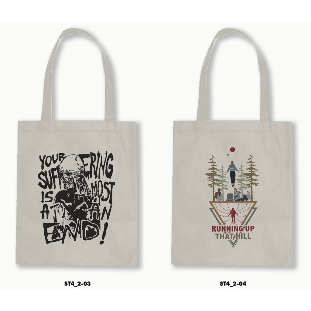 TOTE BAG BLACU - STRANGER THINGS 4.2-01