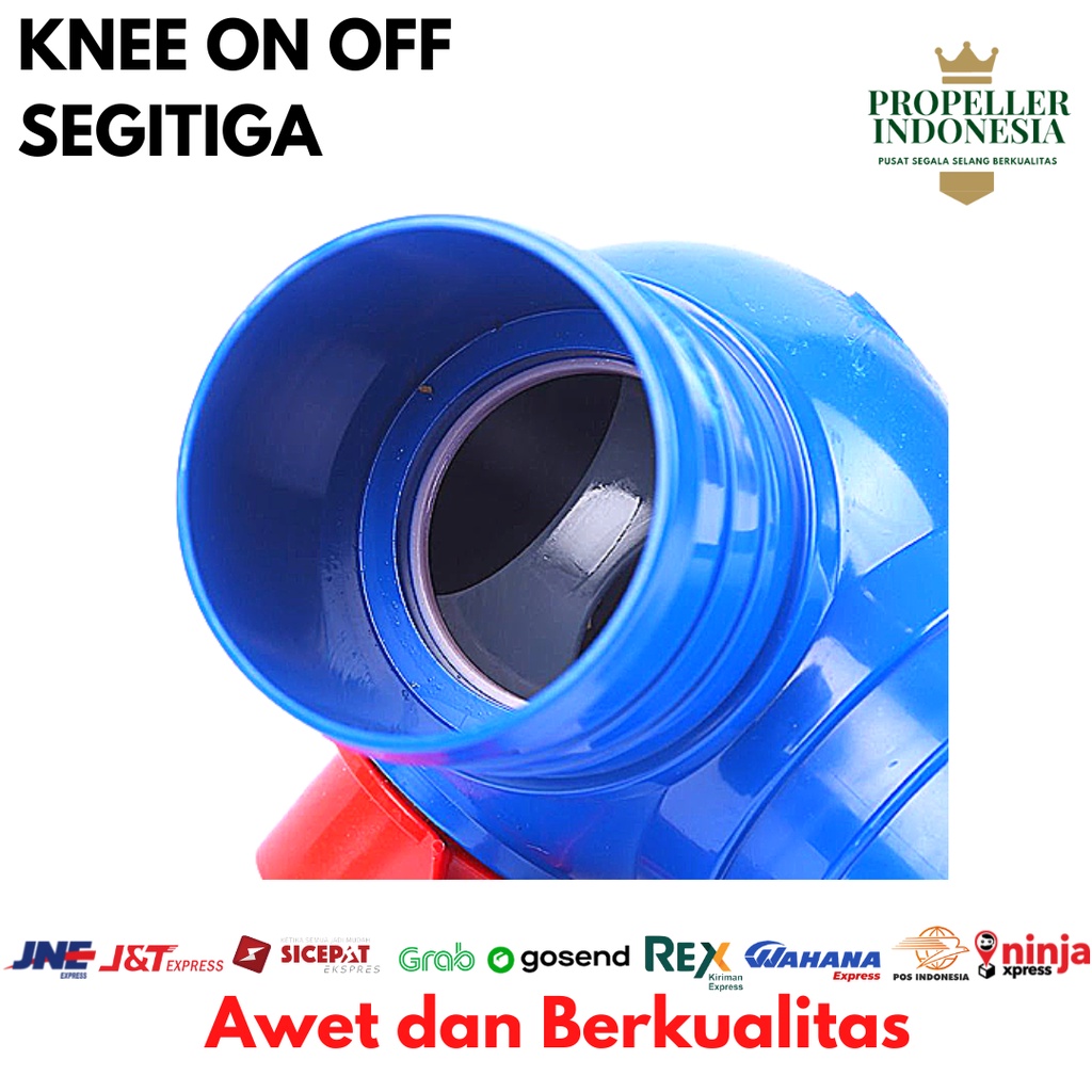 Quick Connector Selang Drip irigasi Pertanian Knee On Off 2&quot; - 4&quot;