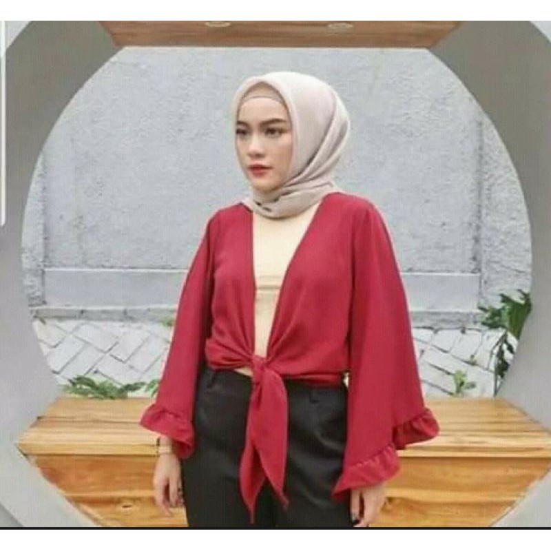 ATASAN WANITA MUSLIM SELA OUTER/CARDYGAN MURAH/CARDIGAN TERLARIS TERBARU