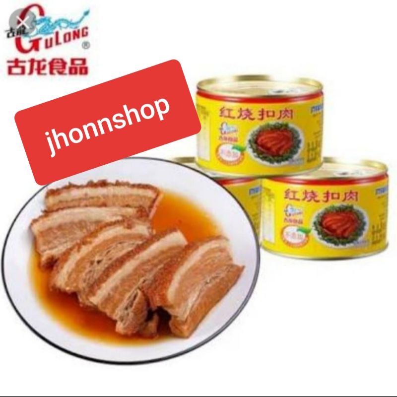 

Gulong Stewed Pork Sliced / Daging Babi SamCa Kaleng ( Non Halal )