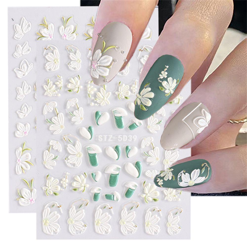 Preva Stiker Kuku Manicure Decor Sliders Grafir Relief Nail Art Sticker