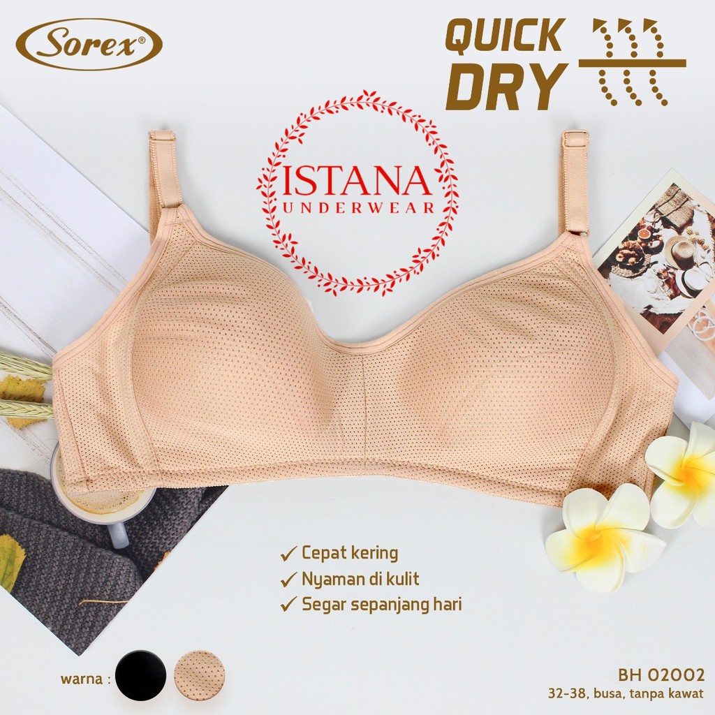 BH sorex sport bra tanpa busa bahan pori adem nyaman dipakai /Bra harian