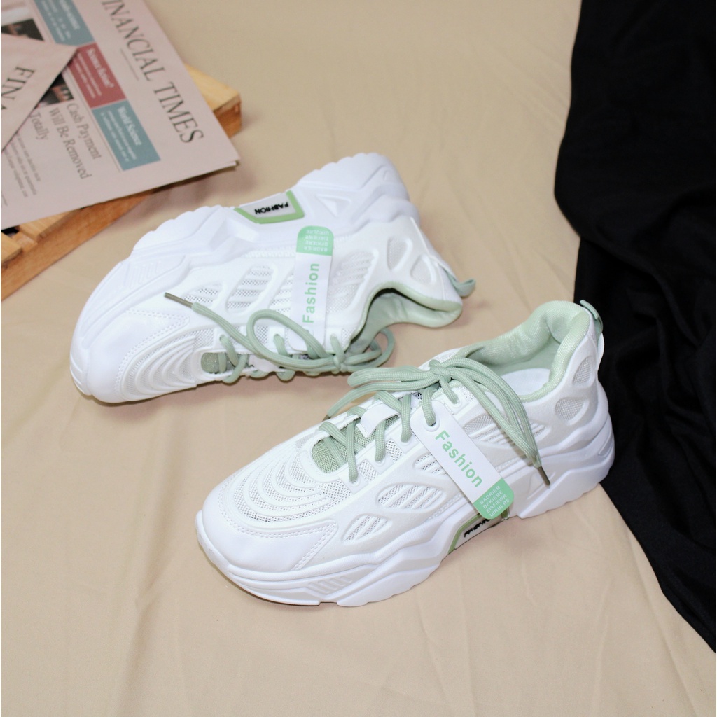 Free BOX Sepatu Wanita Sneakers Wanita Model Korea Import Premium Quality Sepatu Casual Sneakers Wanita Sport Shoes NS7054