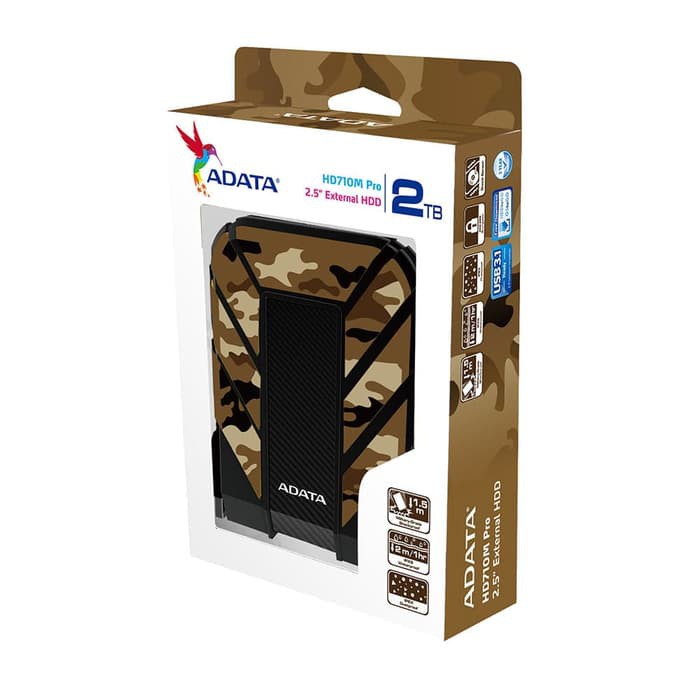 Hardisk Eksternal Adata 1TB/2TB HD710 Military HD710 1TB USB 3.1