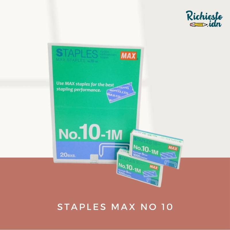 ISI STAPLER MAX NO.10,23/10,23/13,23/15,23/17 / ISI STAPLES/Refill