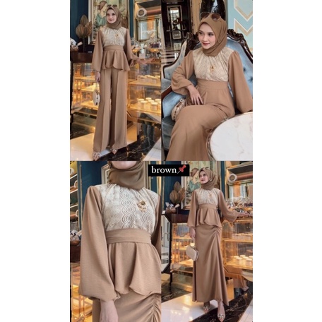 RACHEL ONE SET LACE / SET KONDANGAN / BRIDESMAID / LEBARAN / IDUL FITRI / RAYA SERIES / ILAYYA ONE SET-2