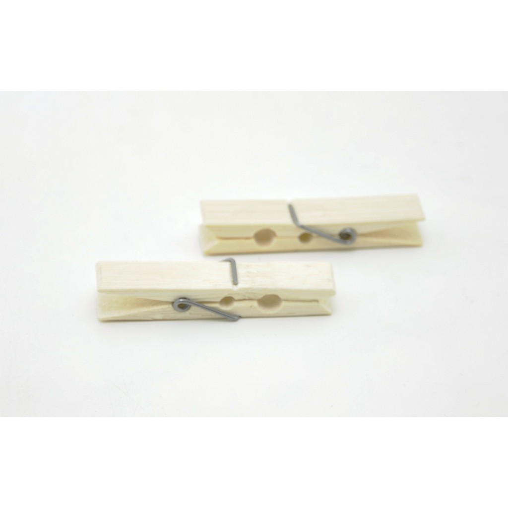 Natural Bamboo Peg / Jepitan Jemuran Bambu (20pcs)