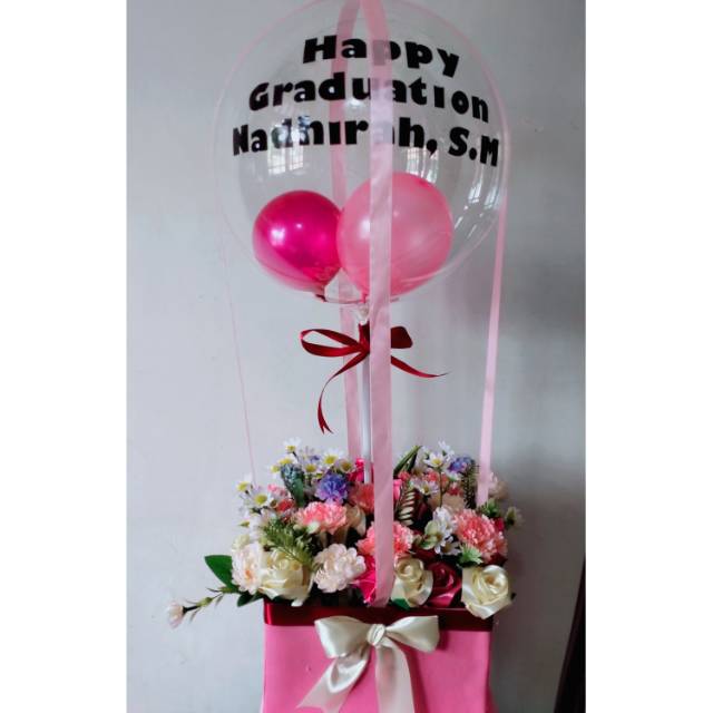Buket balon large graduation birthday bunga wisuda large