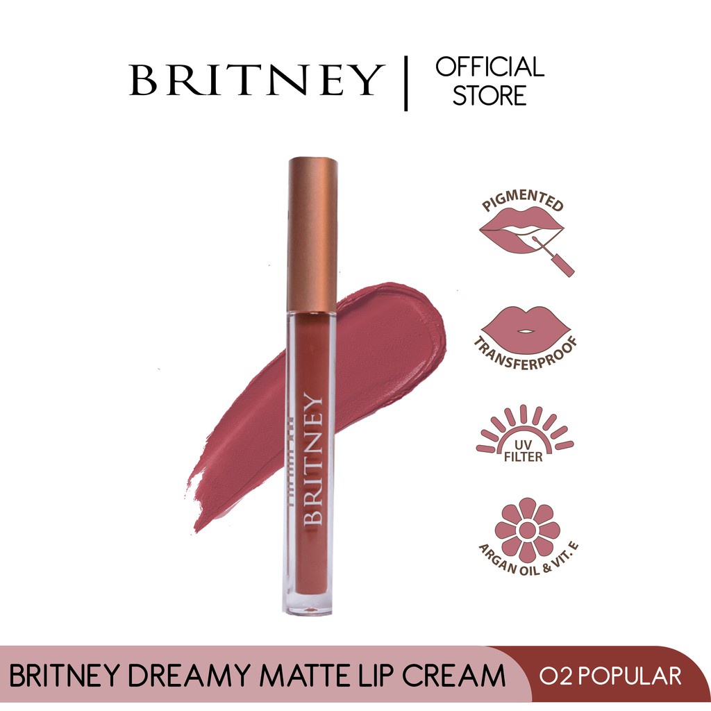 PURBASARI BRITNEY Lip Cream Matte - 1,5gr/Lip Cream Purbasari ORIGINAL BPOM