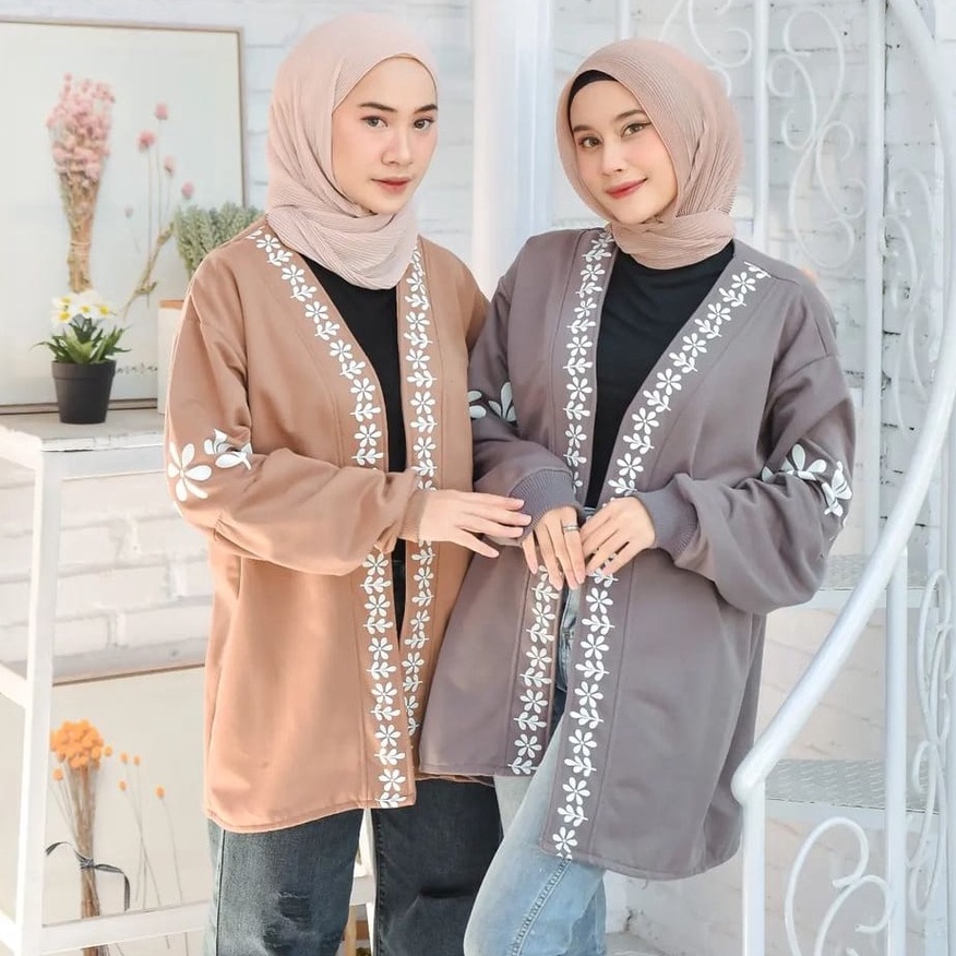 CAPPADOCIA OUTER CARDIGAN WANITA - CARDIGAN MODEL TURKEY BAHAN FLEECE