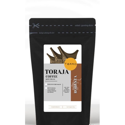 

TOMMO COFFEE || Kopi Bubuk Robusta 250 gr||Toraja Utara
