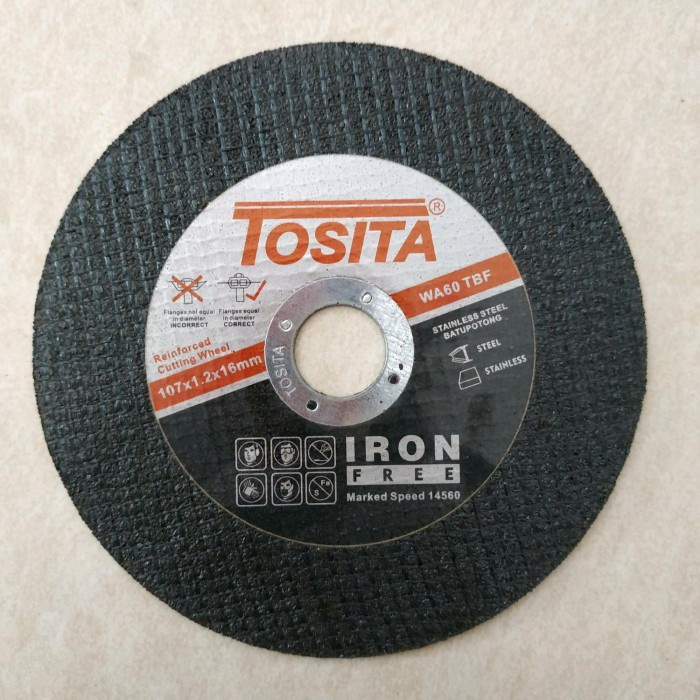 Mata Batu Gerinda Potong Stainless Cutting Besi Wheel 4" inch  10pcs