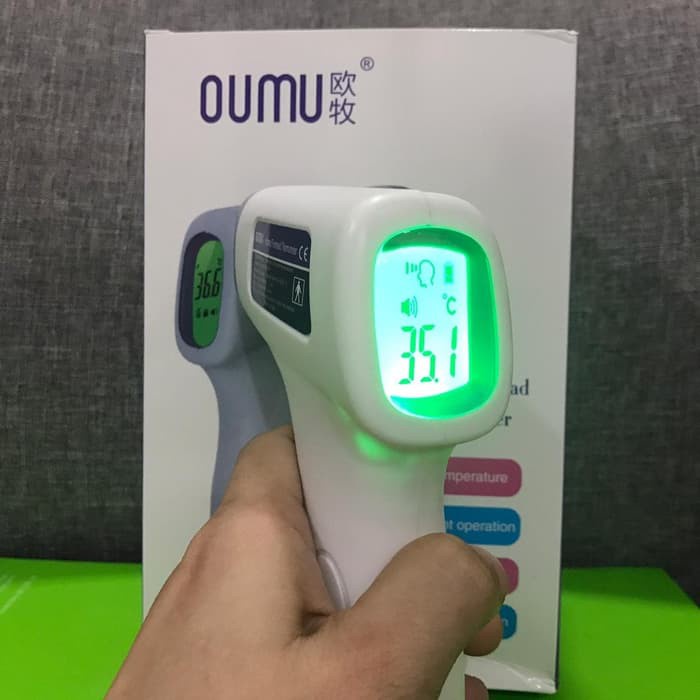 ❄️MATCHA❄️ TERMOMETER INFRARED NON CONTACT ( TERMOMETER SUHU BADAN DIGITAL) OUMU