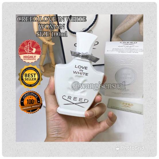 PARFUM ORIGINAL CREED LOVE IN WHITE 75ML FOR WOMAN (UNBOX)