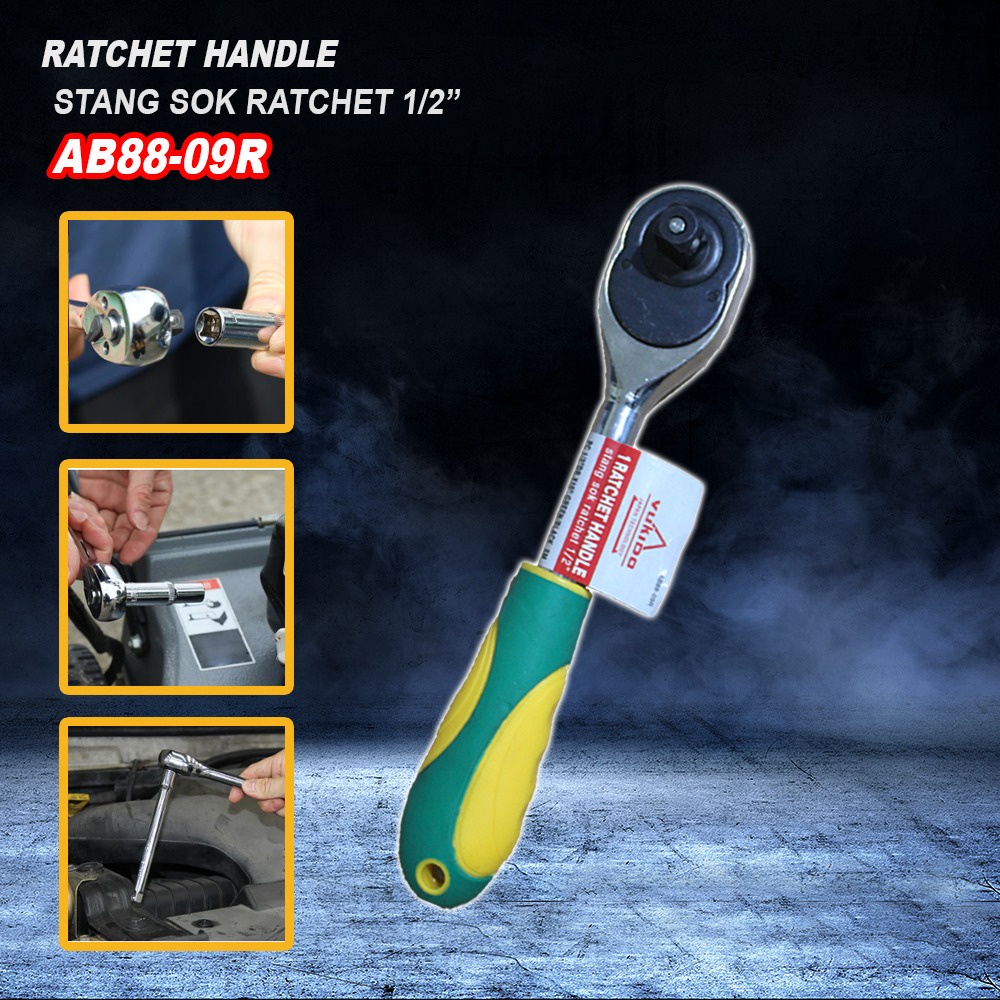 Ratchet Handle / Gagang Kunci Sock / Gagang kunci shock / Gagang Rachet 1/2inch YUKIDO