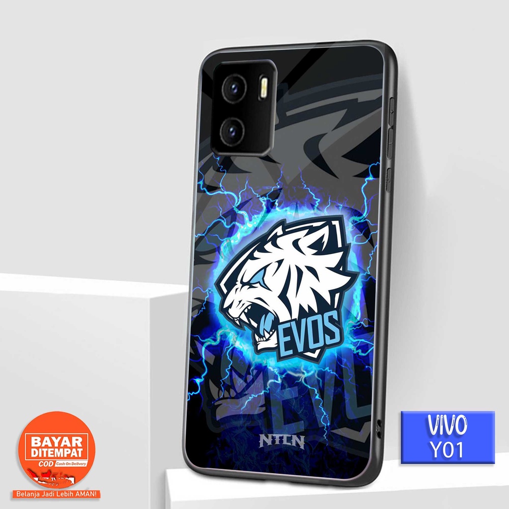 HK - Case VIVO Y01 Terbaru [ GAMERS Evos ] - Casing VIVO Y01 - Casing Hp Mewah - Hardcase Hp - Silik